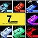 HENGJIA Car LED Strip Light, Auto Parts 4pcs 36 LED Multi-Color Car Interior Lights Under Dash Lighting,Waterproof Kit with Multi-Mode Change and Wireless Remote Control Car Charger Included,DC 12Vthumb 3