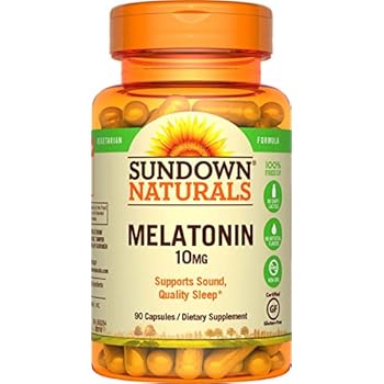 Sundown Naturals Melatonin 10 mg, 90 Capsules (Pack of 3)