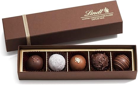 Amazon リンツ Lindt チョコレート トリュフ ギフトボックス 5個入り ショッピングバッグs付 Lindt リンツ チョコレートギフト 通販