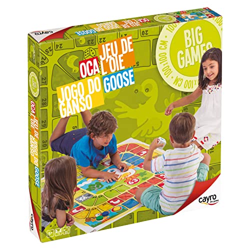 Cayro - Oca - + 5 Anni - Modello Gigante - Tavola 100 X 100 Cm - Giochi Da Tavolo Per Bambini E Adulti - Ideale Per Giochi All'Aperto - Da 2 A 4 Giocatori