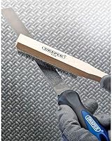 Draper 34477 File Cleaning Brush Steel Wire File Card 210mm Blue view 2