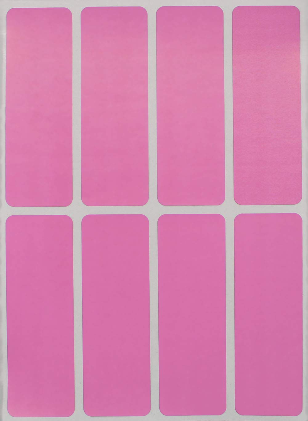 75mm x 25mm Rectangular Sticky Label Color Coded Write on Labels Stickers Tags to Write for Home, Office, and School Projects, 120-Pack (Pastel Pink) by Royal Green