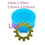 023ST Steampunk Gears Mold Gear Mold 23mm - Bakeware Charms Sugarcraft Cake Decoration Molds, Fimo Mold Soap Mould Food Safe