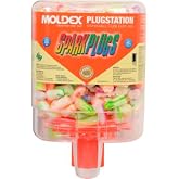 Moldex M6644 Extra-Soft Sparkplug Earplugs (250 per Dispenser) Orange