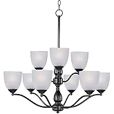 Maxim Stefan - 9 Light 2-Tier Chandelier -Traditional Installation