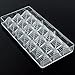 Jeteven 3D Pyramid Thickened Clear Polycarbonate Chocolate Mold Jelly Candy Making Mold 21-Piece Tray