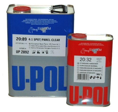 Click Here to See More Images U-Pol 2892 High Solids Urethane (4.4 VOC) High Solids Spot Repair Urethane Clearcoat Kit with Standard (65 to 90ºF) Temperature Hardener