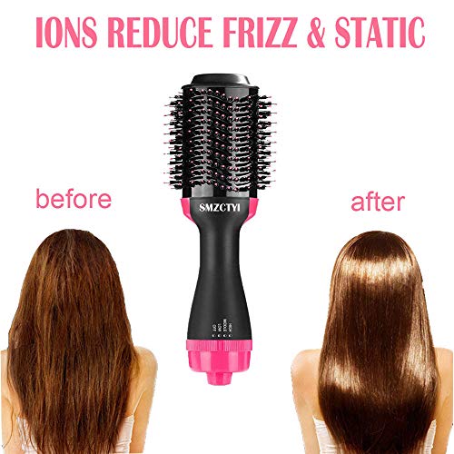 Hair Dryer Brush, SMZCTYI One Step Hair Dryer & Styler, Straightener Curler Comb 3 in 1 Hair Dryers, With Negative Ion To Reduce Frizz - Thumbnail 2