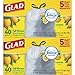 Glad OdorShield Tall Kitchen Drawstring Trash Bags - Febreze Lemon Scent - 13 Gallon - 40 Count - 2 Pack (Package May Vary)