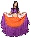 Wevez Women's ATS Tribal Dip Dye 25 Yard Skirt, One Size, Orange/Violet