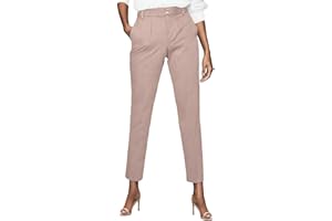 Miesuit Womens Dress Pants High Stretch Straight Leg Black Pants for Work Business Casual with Pockets