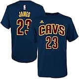 Lebron James Cleveland Cavaliers Navy Youth Name and Number Jersey T-shirt
