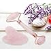 Rose Quartz Jade Roller and Gua Sha Set, 100% Real Jade Roller for Face Anti Aging Face Stone Massage Roller For Slimming & Firming, Rejuvenate Skin & Remove Wrinkles