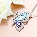 “Dream Catcher” Blue Butterfly Fashion Jewelry Pendant Necklace with Crystals from Austria, Mother's Day Gifts