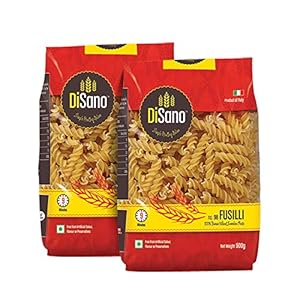 Disano Fusilli Durum Wheat pasta, 1kg (2 X 500 gm)