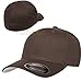 Flexfit Premium Original Blank Cotton Twill Fitted Hat Brown