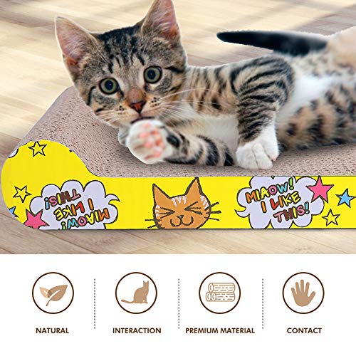 NNN Cat Scratcher Cardboard 3 Pack, Cat Recycle Corrugated Cat