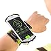 VUP Wristband Phone Holder, 360° Rotatable Forearm Armband for iPhone 12/12 Pro/12 Mini/SE 2020/11/11 Pro/Xs/XR/X/8/7/Plus, Fits All 4-6.7 Inch Smartphones, Great for Hiking Biking Running (Green)