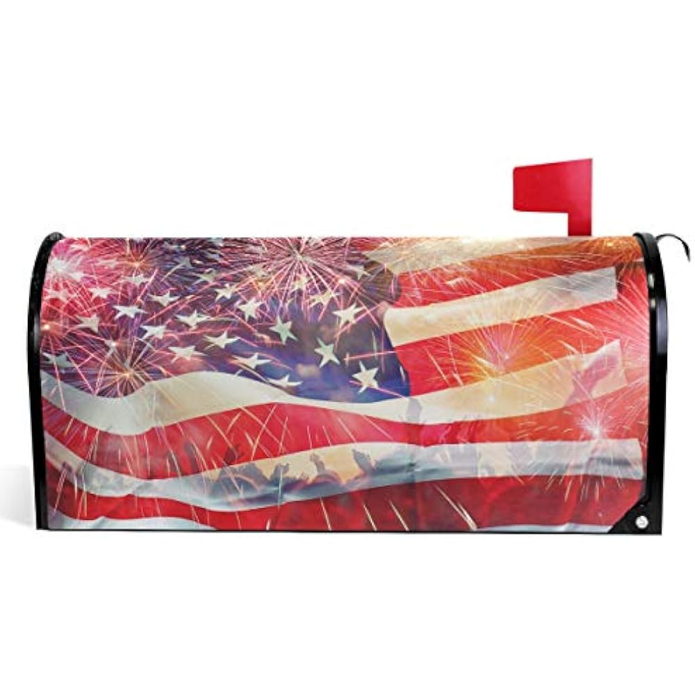 USA American Flag Mailbox Cover Patriotic 4th Of July Covers