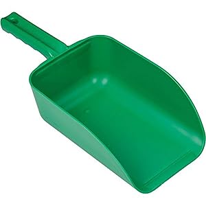 Remco 65002 Large Hand Scoop, Green, 15 x 6-1/2 in, 6500