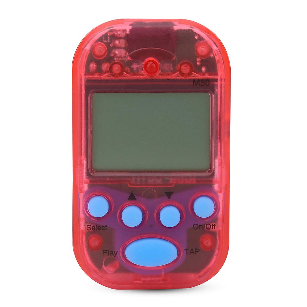 Mini portable metronome, multifunctional digital beat tempo, suitable for piano, violin, guitar, drum (red)