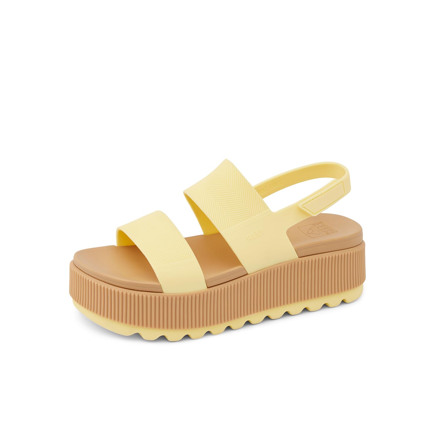 REEF Women's Water Vista Higher Platform Sandal, Water Friendly, Adjustable Strap, Pale Banana, 9 Image REEF Women's Water Vista Higher Platform Sandal, Water Friendly, Adjustable Strap, Pale Banana, 9 Image
