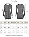 Messic Women's Classic Round Neck Snap Long Sleeve Classic Button Front Tunic Slim Fit Blouse Colorful Gray,Large