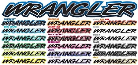 East Coast Vinyl Werkz Jeep Wrangler Hood Decals Stickers - 2pc Set (Blueberry)