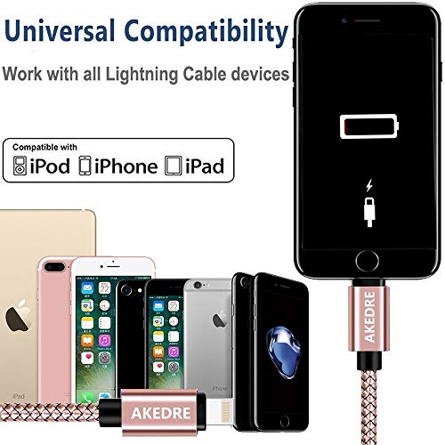 4 Charger+Braided+Charging+Syncing+Compatible