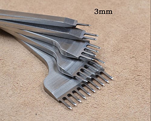 3mm hole punches stitching leather craft tool 1+2+4+6 p…