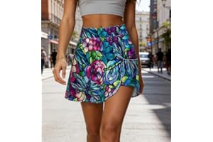 High Waisted Athletic Golf Skorts for Women, Tennis Skirt with Inner Shorts & Functional Pockets