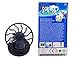 KINGGRID Portable Mini Solar Powered Clip Fan Cooling Fan Hat Cap Fan Energy Saving Travel Summer Camping (Black)