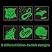 180pcs Assorted Halloween Tattoos, 30 Designs including 36 Glow in the Night Children Tattoos Halloween Trick or Treat Ghost Monster Pumpkin Tattoos