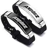 HOMRAA 2 Pack Kpop Bracelets Charm Silicone Bracelets Jewelry for Aieez Gifts