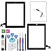 OmniRepairs Touch Screen Digitizer Glass Replacement with Home Button Compatible for iPad 2 Model (A1395, A1396, A1397) with Adhesive Tape, Midframe Bezel, Screen Protector and Repair Tools (Black) primary