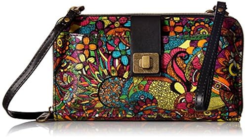 Sakroots Women's Large Smartphone Crossbody Bag - Coated Canvas Wallet & Wristlet - View #10