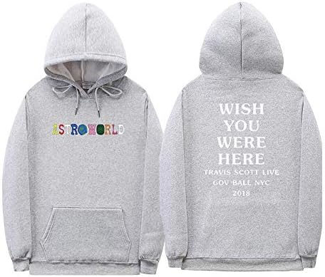 ECOTAUP Travis Scott Astroworld Hoodies Letter Print Hoodie Streetwear Men Women Pullover Sweatshirt