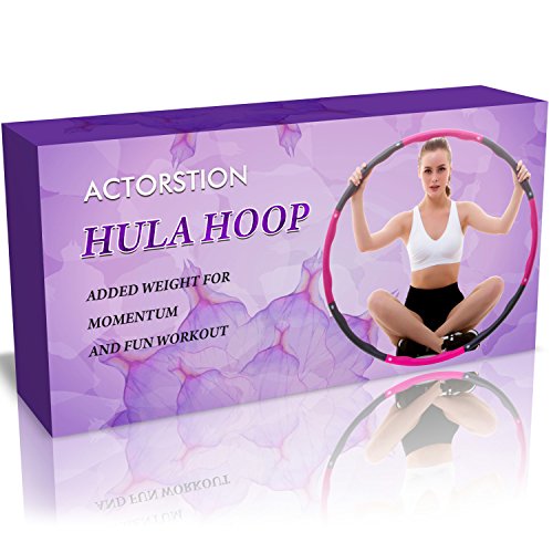 image for Rioa Fitness Exercise Hula Hoop 2 Pound Weighted Hula Hoop Perfect for