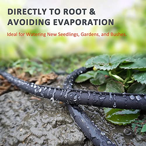 H2O WORKS Flat Weeper Soaker Hose, 50 Feet Dripping Water Hose Heavy Duty Garden Hose Pricepulse