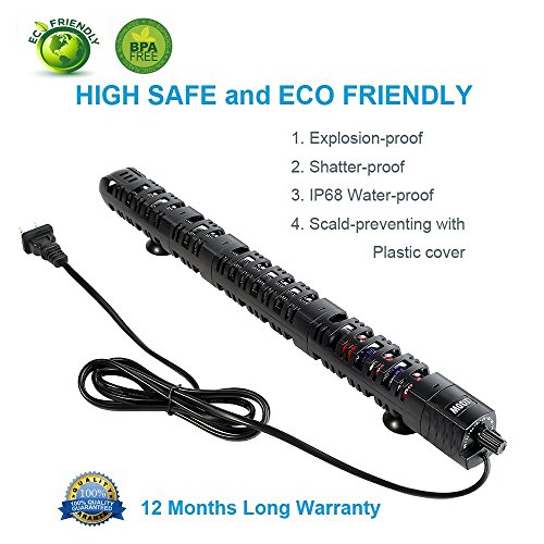 image for Soyon Aquarium Heater 100W, 10 Gallon-30 Gallon Fish Tank Heater Adjus