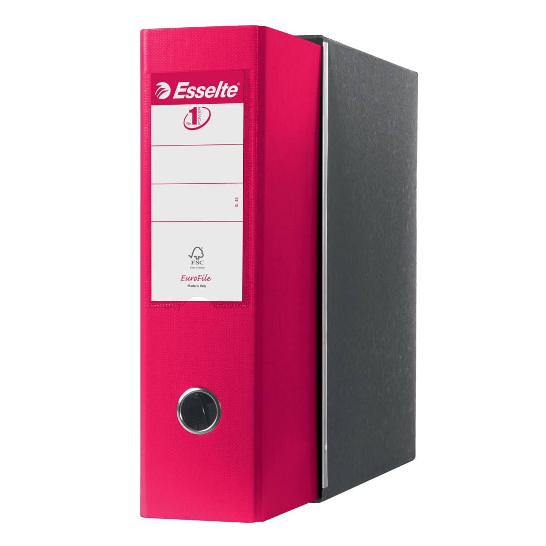 Esselte Eurofile Binder with Lever Mechanism and case Dorso 8 cm Fucsia