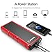 Car Jump Starter, 800A Peak 18000mAh 12V Auto Battery Booster(Up to 7.0L Gas or 4.5L Diesel Engine) Portable Power Pack, Built-in LED Flashlight with Car Jumper Cables Heavy Duty
