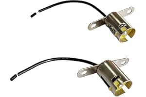 Augeny 2PCS Car Light Bulb Socket, BA15S LED Bulb Light Lamp Socket Adapter, 1156 Light Bulb Socket Holder with Wire Connector, Automotive LED Bulb Socket for Car Truck (Long Bracket)