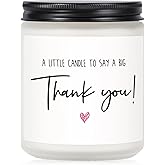 Petalsun Thank You Gifts for Women, Men, Hostess Gift, Lavender Scented Soy Wax Candle, Appreciation Gifts for Teacher Coworker Employee Boss Nurse, a Little Candle to Say A Big Thank You, Handmade