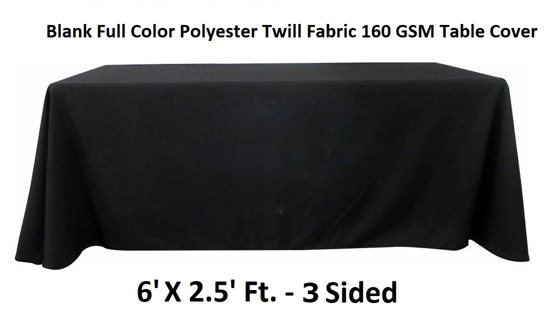 Bannerbuzz Blank Full Color Table Covers Throws 3 Sided 100