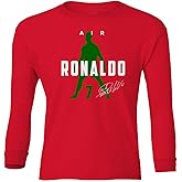 LES TRICOT Portugal Football Air Ronaldo 2022 World Soccer Fan Youth Long Sleeve T-Shirt