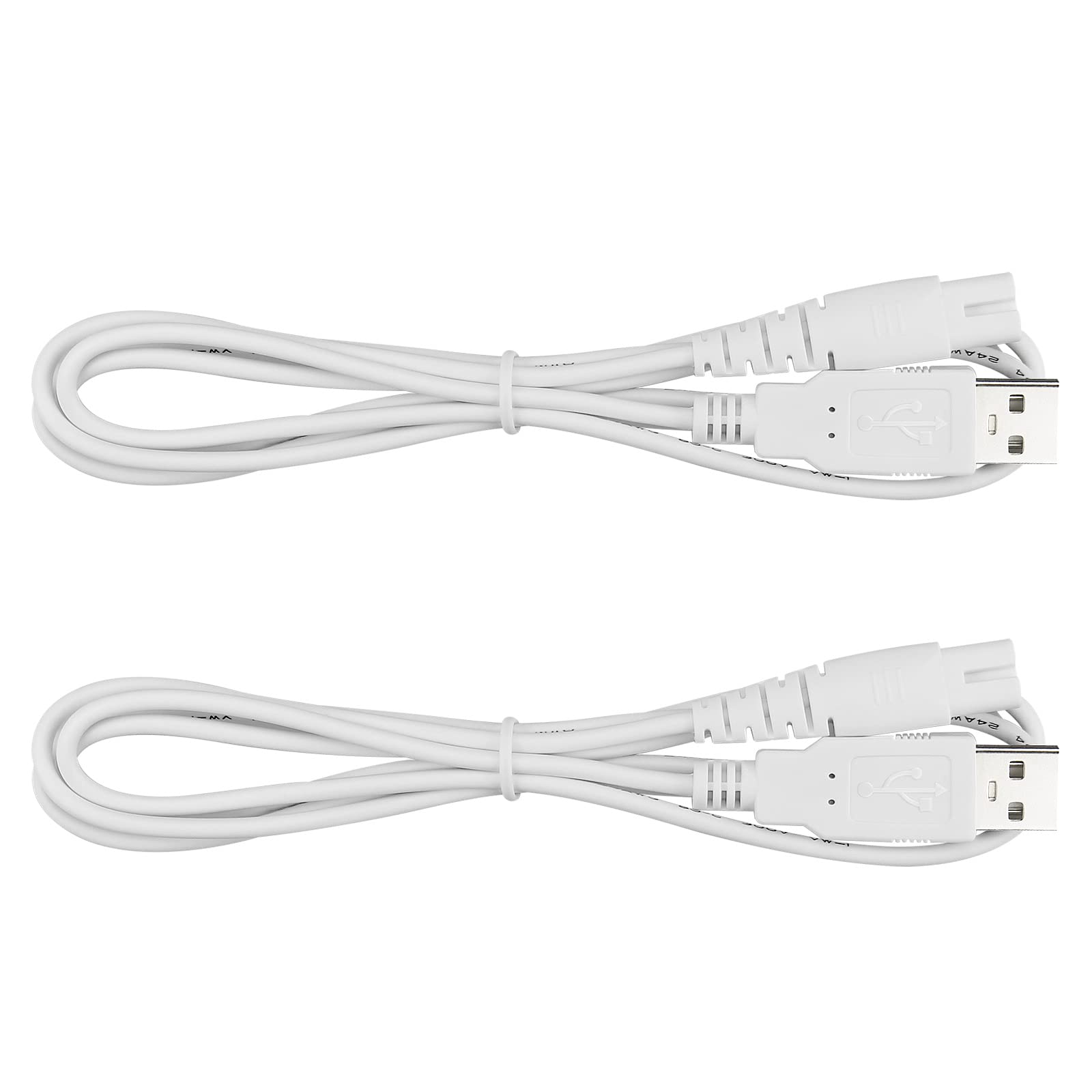 Smays Water Flosser Charger Cord Replacement for Mospro, Zerhunt, Cremax, Nicefeel - Charging Cable 2-Pack