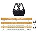 SHAPERX Women's Lace Bralette Unpadded Breathable Sexy Racerback Floral Lace Bras,SZ5509-Black-L