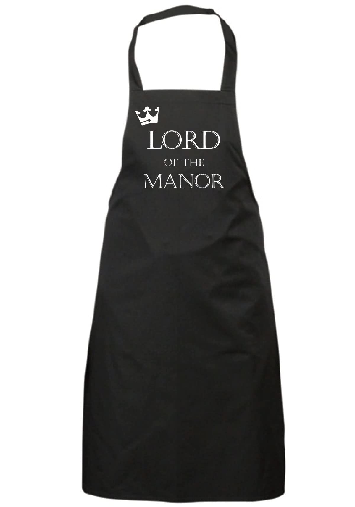60 Second Makeover Limited Lord Of The Manor Black Cooking Apron Novelty Gifts For Men Chef Kitchen Present Fathers Day Husband BBQ Aprons For Men Anniversary Valentines Present