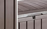 Keter Glenwood 390L Outdoor Storage Box Brown 60% Recycled All Weather view 4
